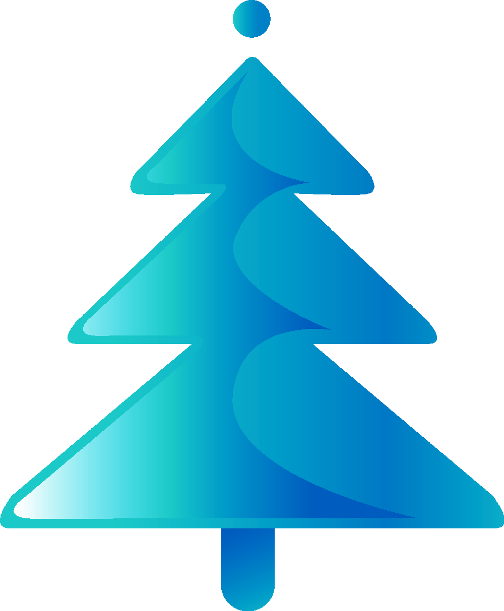 Árbol De Navidad - Blue And White Christmas Tree Clipart (1000x1213), Png Download