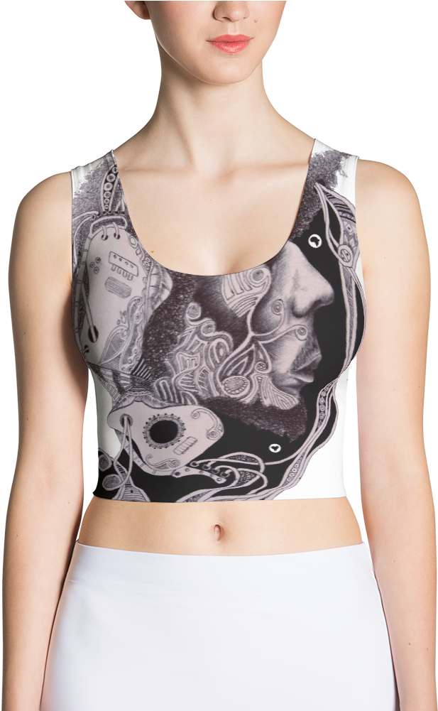 Bob Marley Cut & Sew Crop - Peace Sublimation Crop Top (double Sided) (1000x1000), Png Download