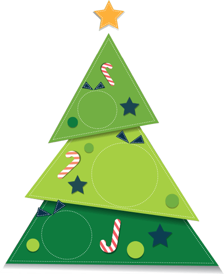 Arbol De Navidad Unphu - Christmas Day (449x548), Png Download
