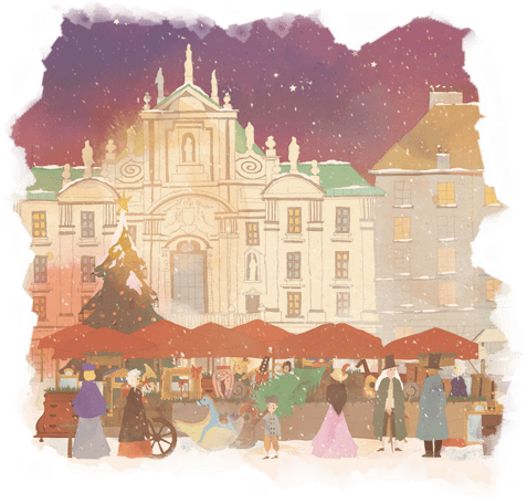 En Uno De Los Puestos Había Un Piano De Cola Lleno - Viena (500x475), Png Download