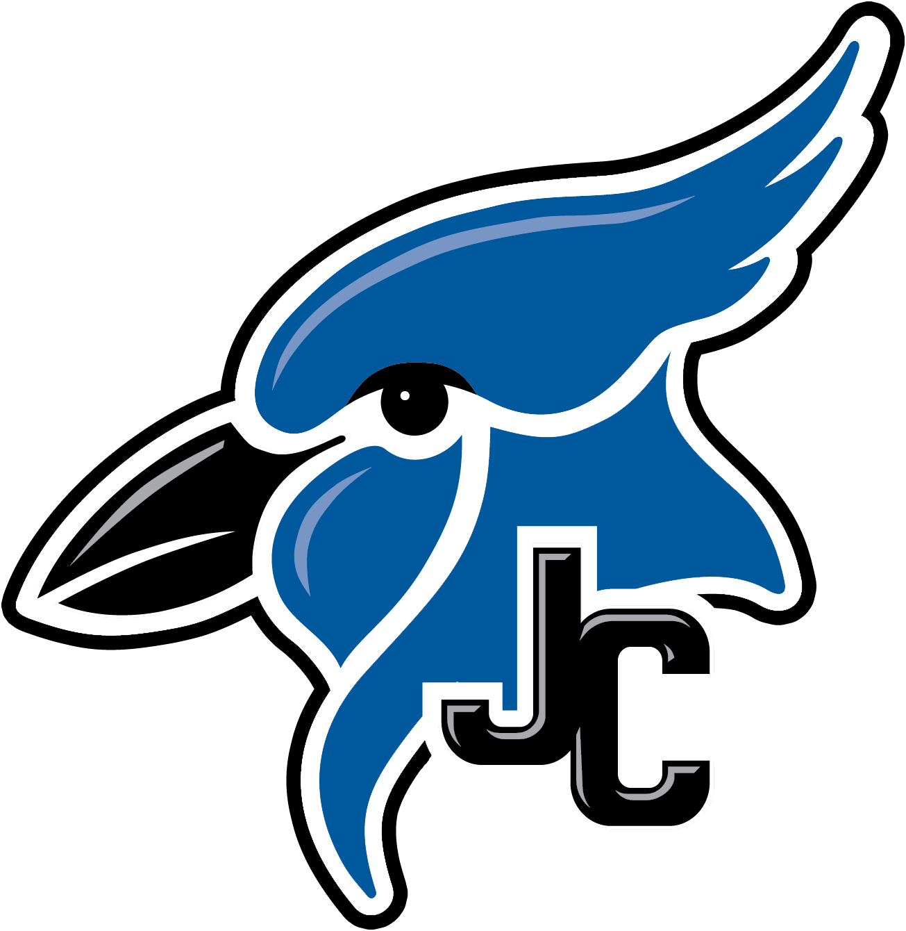 Bluejay-enhanced2 Outlined - Junction City High School Logo (1305x1340), Png Download