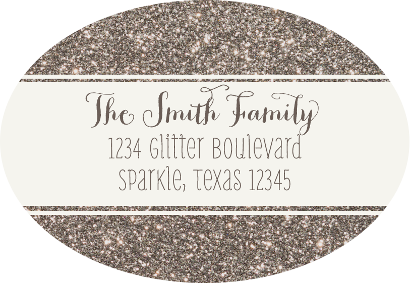 Festive Frame Label - Haute Papier Return Address Stamp 7 - Haute Papier (813x563), Png Download