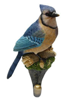 Bluejay Wall Hook - Nature's Window Bluejay Decorative Coat Hook (350x350), Png Download