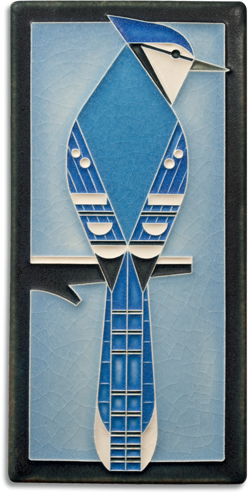 Blue Jay - Charley Harper Blue Jay (1000x1000), Png Download