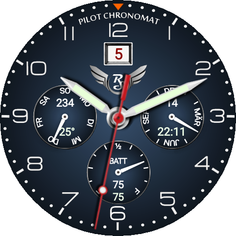 Pilot Chronomat Rs Round Orbit - Relogio Technos Jr00 Al (480x480), Png Download