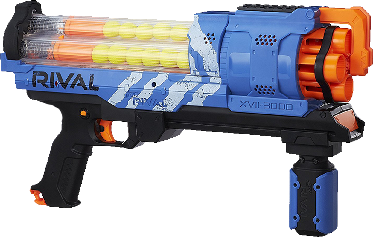 Artemis Xvii-3000 - Alpp Nerf Rival Artemis Xvii-3000 Blaster Blue (1500x900), Png Download