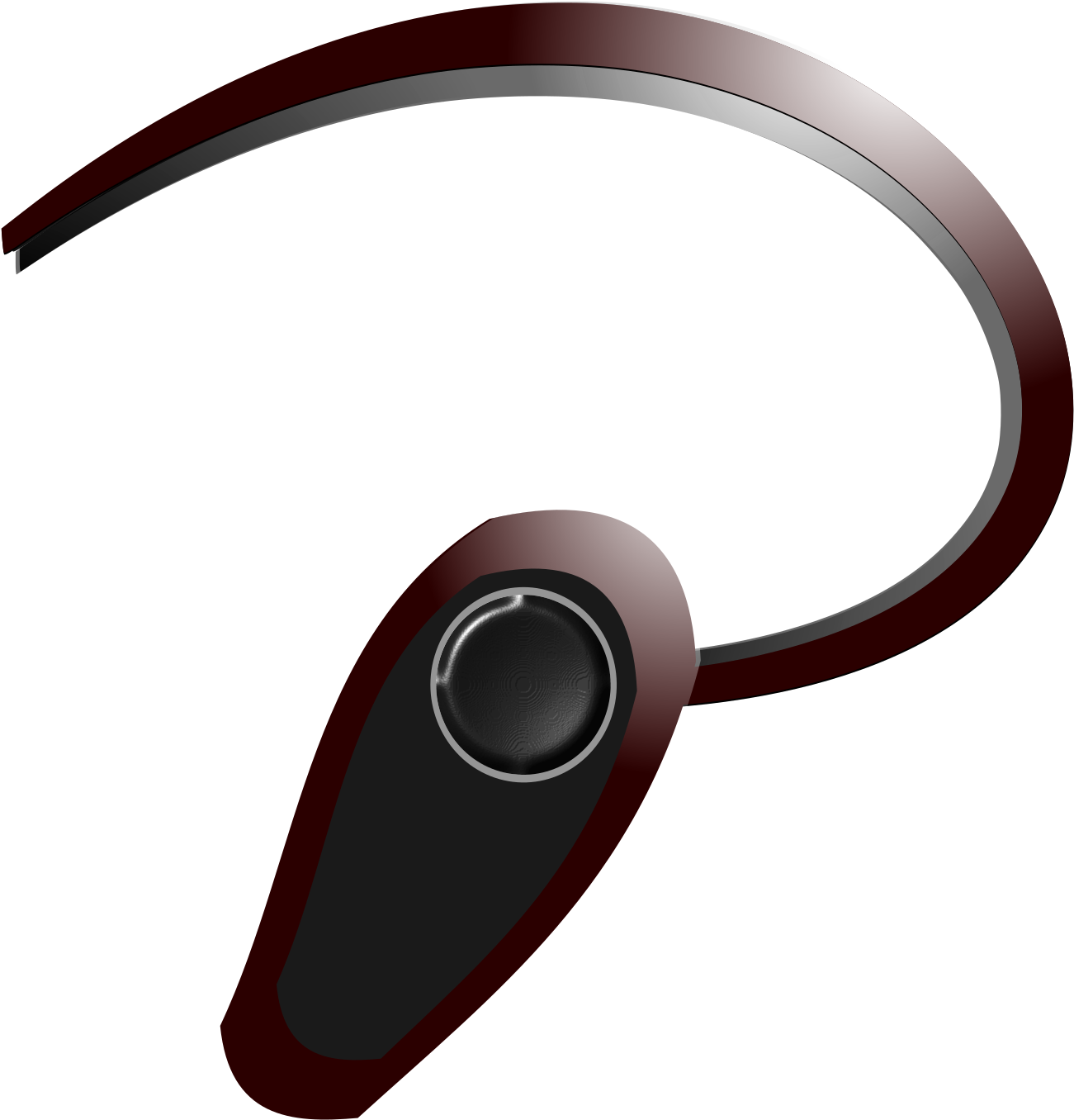 This Free Icons Png Design Of Bluetooth Headset Brown (1697x2400), Png Download