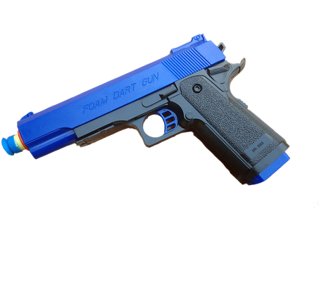 At Backyard Blasters We Stock The Greatest Range Of - Toy Gun - Detective M1911 Nerf Foam Dart Gun - Colt (499x464), Png Download