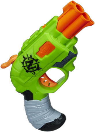 zombie double strike nerf gun