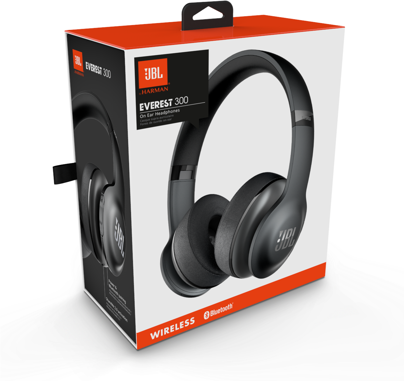 Manuals & Downloads - Jbl Everest 700 Around-ear Wireless Headphones - Black (1606x1606), Png Download