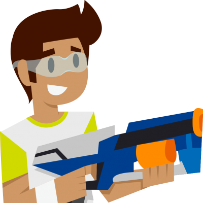Svg Library Nerf Gun Free Download Best On Clipartmag - Clip Art (400x400), Png Download