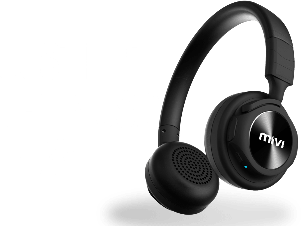 Saxo Wireless Headphones - Mivi Headphones (1050x788), Png Download