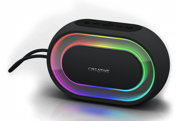 Creative Labs Halo Bluetooth Speaker With Light Show - Loa Creative Halo (600x600), Png Download
