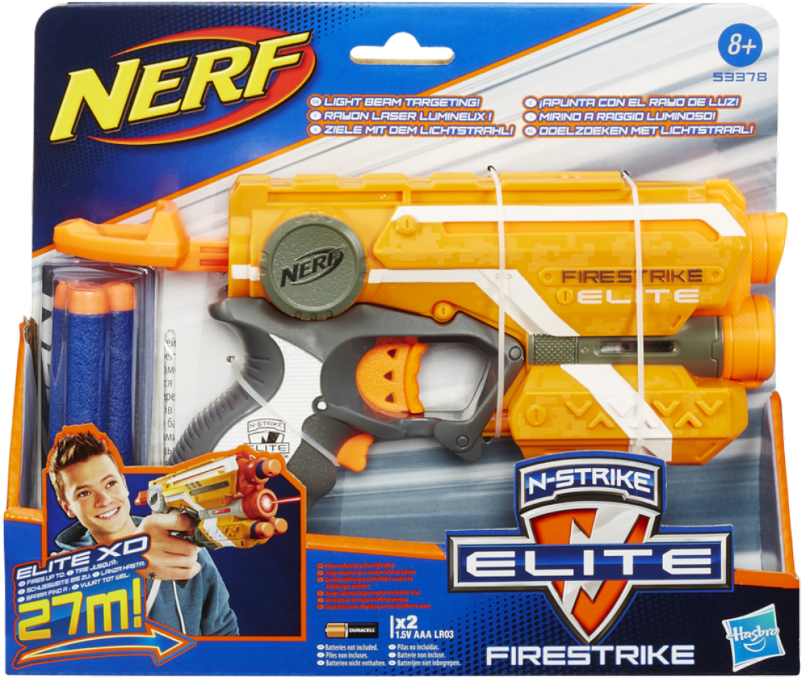 Nerf - N-strike Elite Firestrike Blaster - 53378 (1200x1200), Png Download
