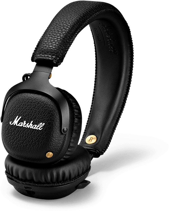 Mid Bluetooth Black - Marshall Audio Mid Bluetooth Aptx Headphones On Ear (900x900), Png Download