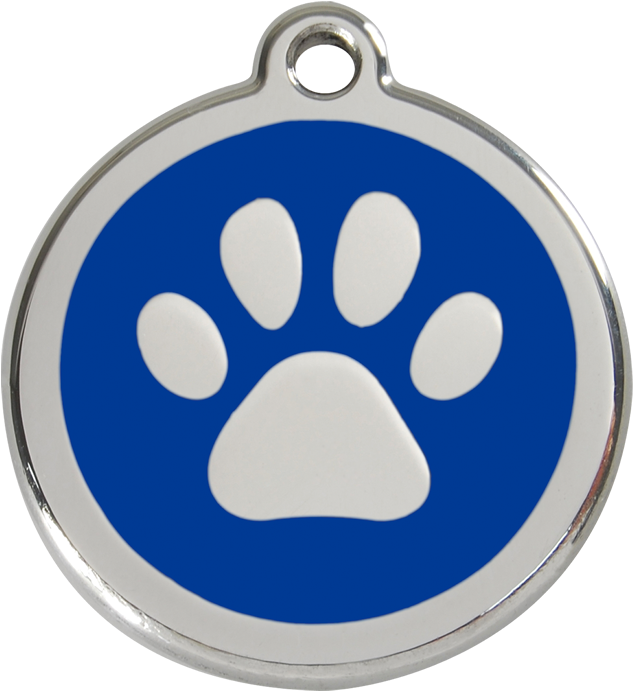 Product Codes - Red Dingo Paw Print Cat Id Tag - Brown (1500x1500), Png Download