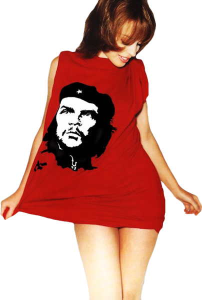 Share This Image - Girl Che Guevara Shirt (404x600), Png Download