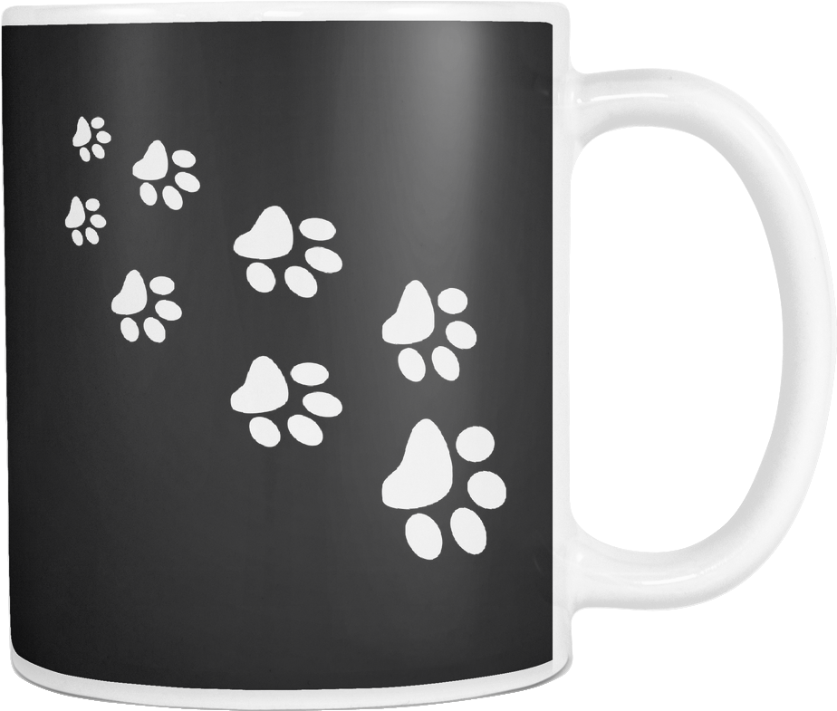 Cat Paw Print Mug Katcollectibles - Mug (1024x1024), Png Download