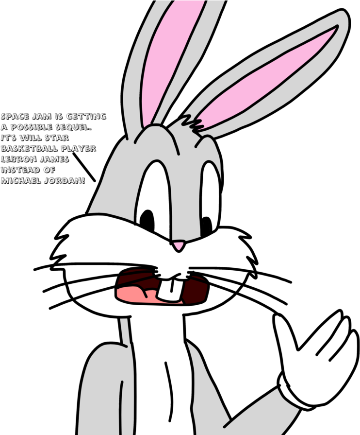Vector Freeuse Bugs Bunny Talks About Space Jam Sequel - Space Jam Bugs Bunny Drawing (894x894), Png Download