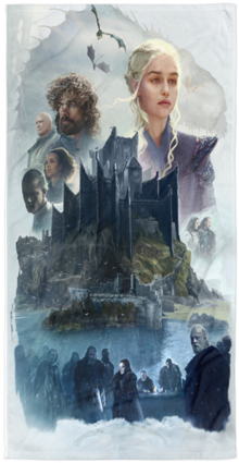 Team Targaryen Full Printed Towel - Game Of Thrones (480x480), Png Download
