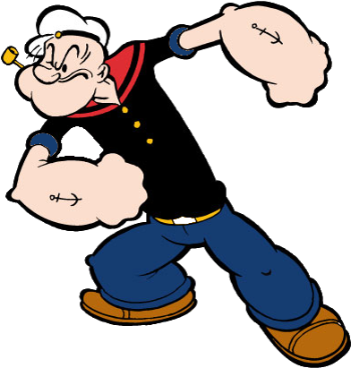 Popeye Vs Bugs Bunny - Popeye The Sailor Man Logo (402x420), Png Download