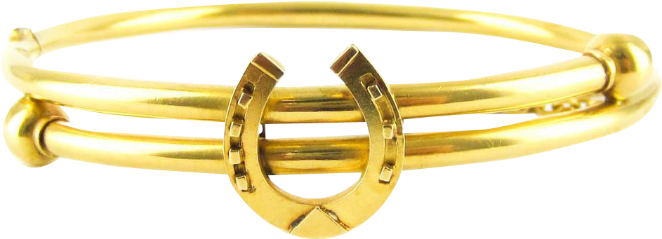 Antique Horseshoe 20 Ct Bracelet, Lucky Equestrian (942x942), Png Download