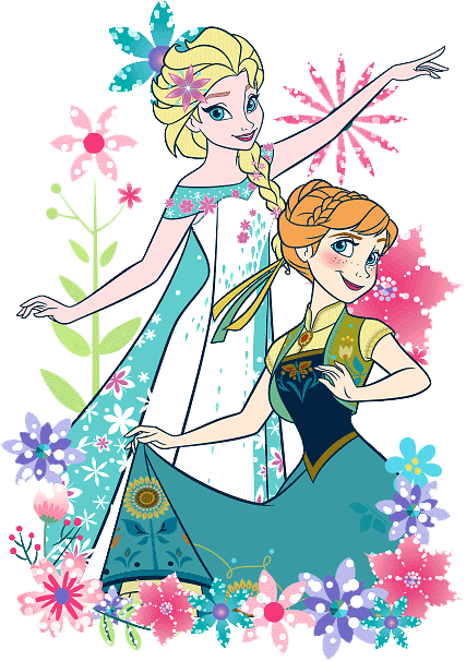 Frozen Clipart Frozen Fever - Dibujos De Frozen Para Cuartos (427x606), Png Download