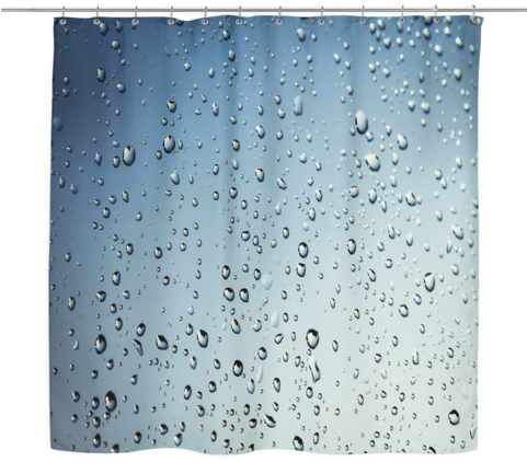 Rain Drops Shower Curtain - Watching The Rain (480x480), Png Download
