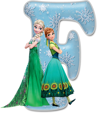 Alfabeto De Frozen Fever Con Minúsculas - Anna And Elsa Summer (328x384), Png Download