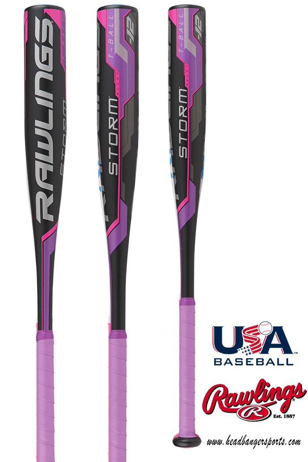 2018 Rawlings Storm Usa Baseball T-ball Bat - 2019 Rawlings Quatro Bbcor (600x900), Png Download