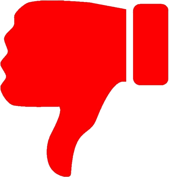 Dislike Png - Red Thumbs Down Png - Free Transparent PNG Download - PNGkey
