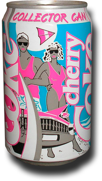 Cherry Coke Coke Cans, Coca Cola Bottles - Cherry Coke Can 90s (435x713), Png Download
