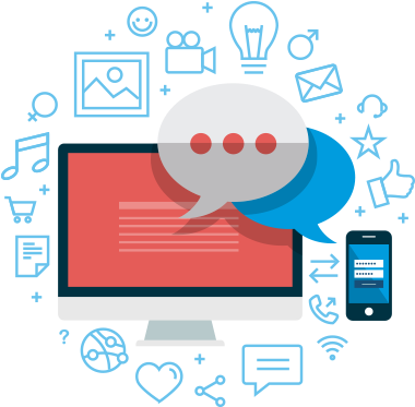 Posicionamiento Redes Sociales - Social Media Gif Png (470x396), Png Download