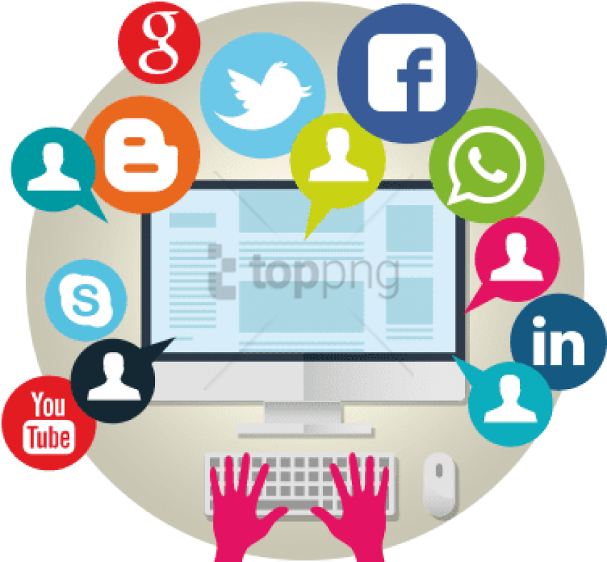 Promoción De La Empresa En Redes Sociales - Como Y Cuando Surgieron Las Redes Sociales (383x350), Png Download