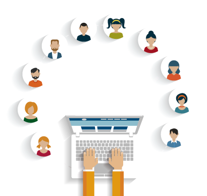 Gestión De Redes Sociales - Dicari Social Media Marketing (499x408), Png Download