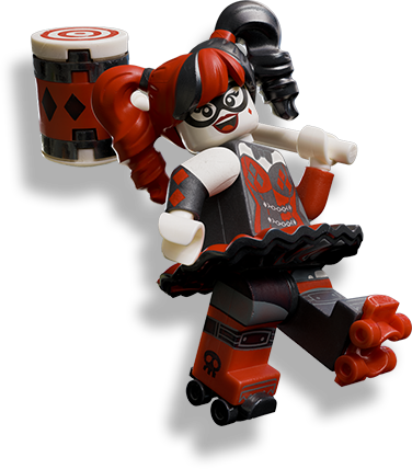 Harley Quinn Mobile - Lego Batman Movie Batwing Harley Quinn (376x428), Png Download