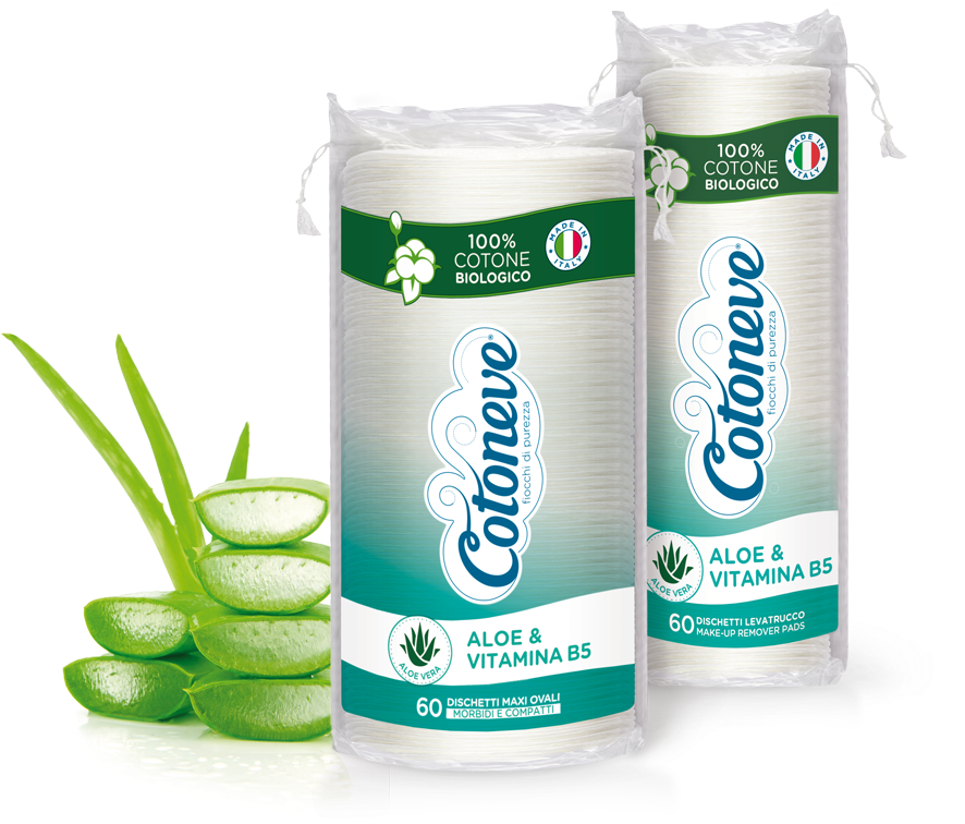 Aloe Vera And Vitamin B5 Are Also Ideal For The Most - Aloe Vera Cotton Pads (1000x1000), Png Download