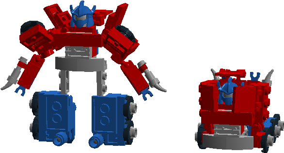 Kre-o Optimus Prime - Robot (1126x576), Png Download