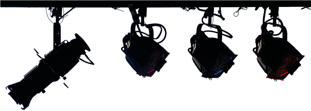 Cine - Stage Lights Clip Art (1024x680), Png Download