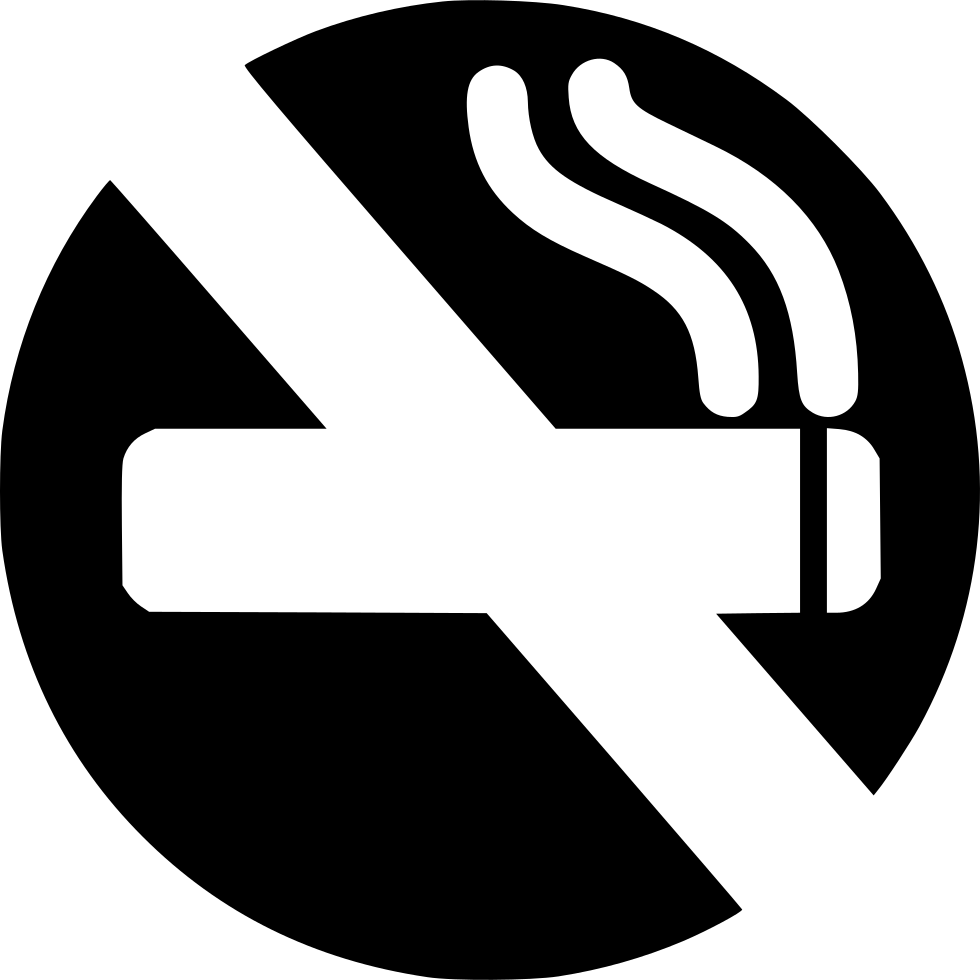 No Smoking - - White No Smoking Png (980x980), Png Download