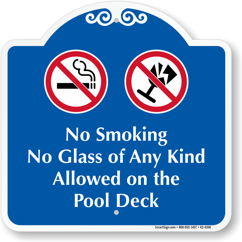 No Smoking No Glass Of Any Kind Allowed On The Pool - Rules For Charcoal Grills Sign (800x800), Png Download