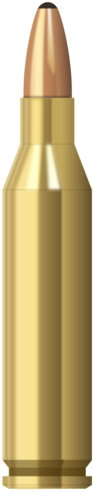 243 Winchester Ammunition Cartridge Pistol - Bala De Tiro Png (530x750), Png Download