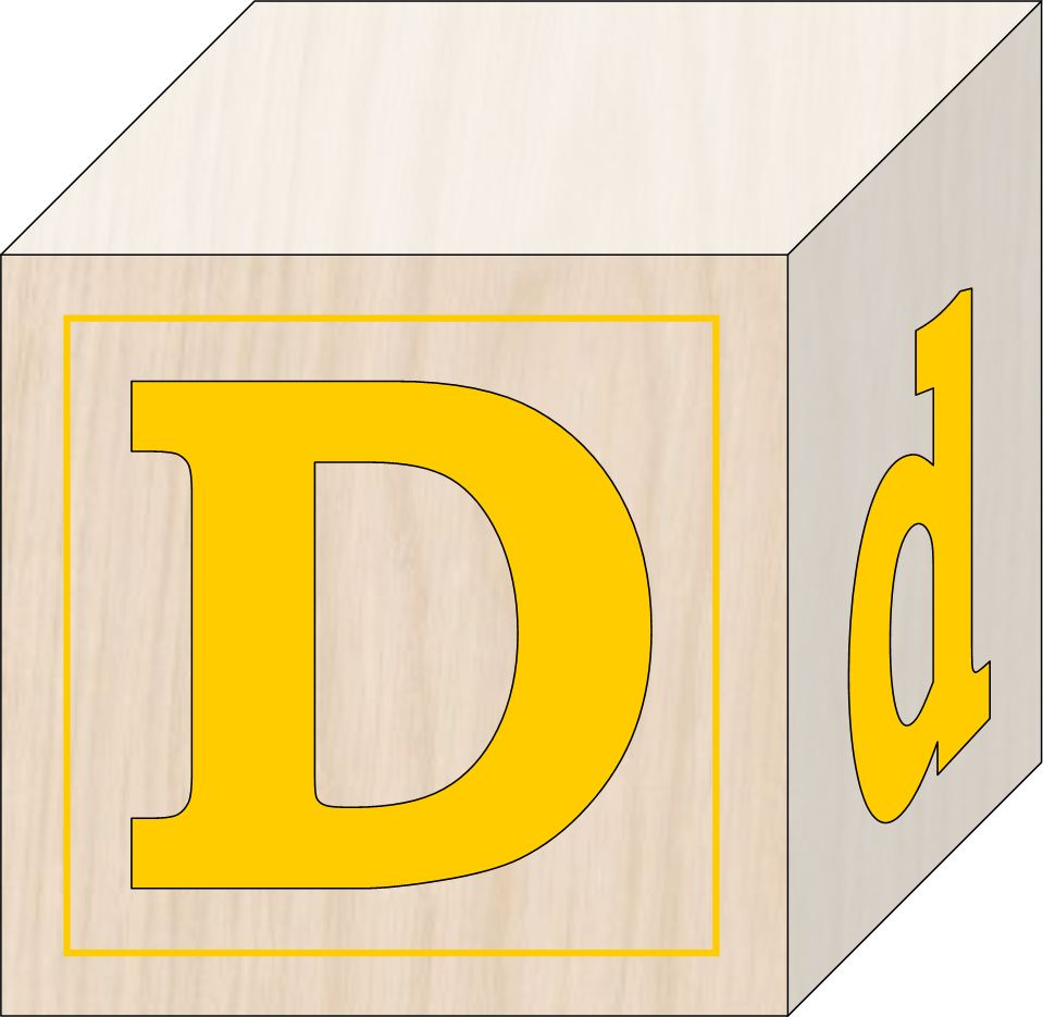 Blocks D - Letter D Block Clipart (959x935), Png Download