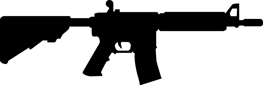 M4a4 Hud - M4 King Arms Full Metal (1010x328), Png Download