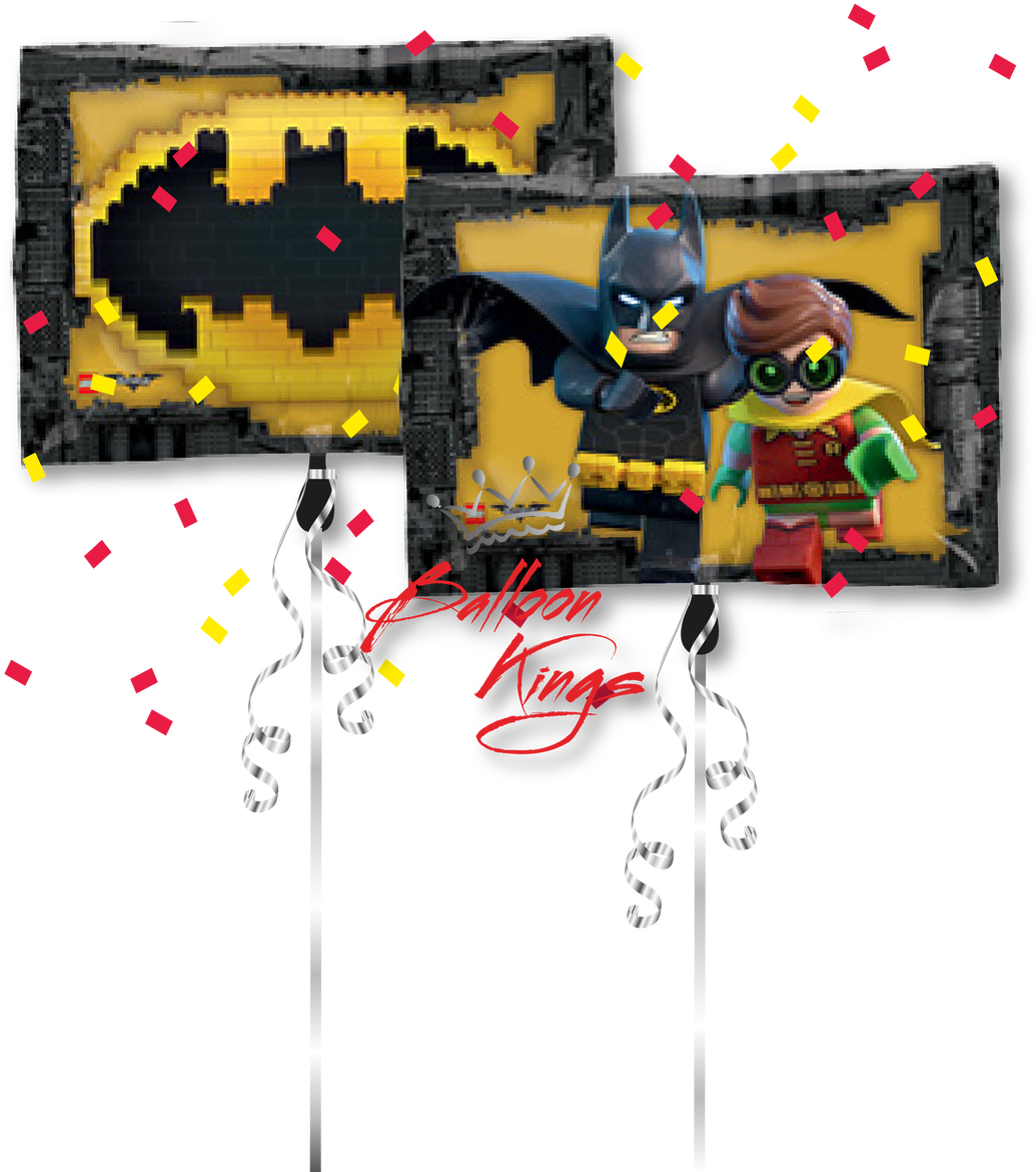 Lego Batman - 18" Lego Batman Balloon - Mylar Balloons Foil (1231x1280), Png Download