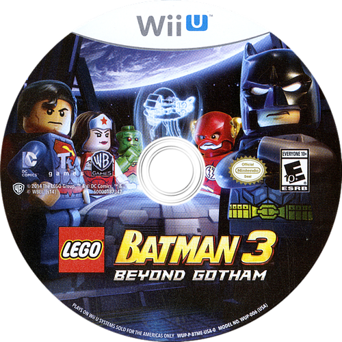 Lego Batman - Lego Batman 3 Beyond Gotham Disc (500x500), Png Download