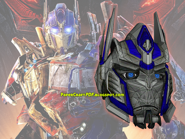 Optimus Prime Cosplay Head Paper Model Full Size Costume - Transformers Optimus Prime Movies (640x480), Png Download