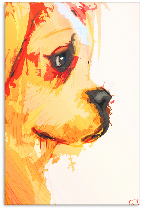 Boxer Canvas P07 - American Bulldog (900x900), Png Download