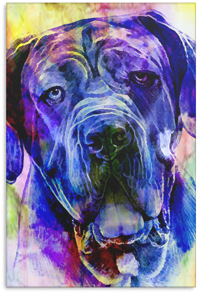 Neapolitan Mastiff Canvas P83 - Great Dane (1024x1024), Png Download