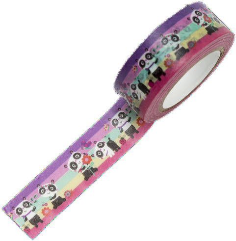 Washi Tape - Panda Love (600x600), Png Download